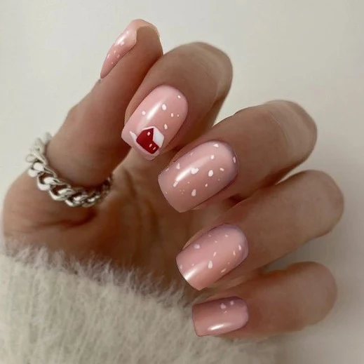 Festliche Feiertags-Themen Press-On Nagelkunst Karnz