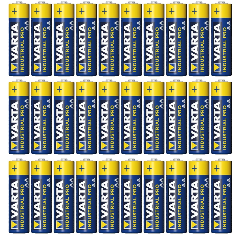 30x R-06 LR6 AA 1,5V Alkalibatterie Varta Industrial 4006