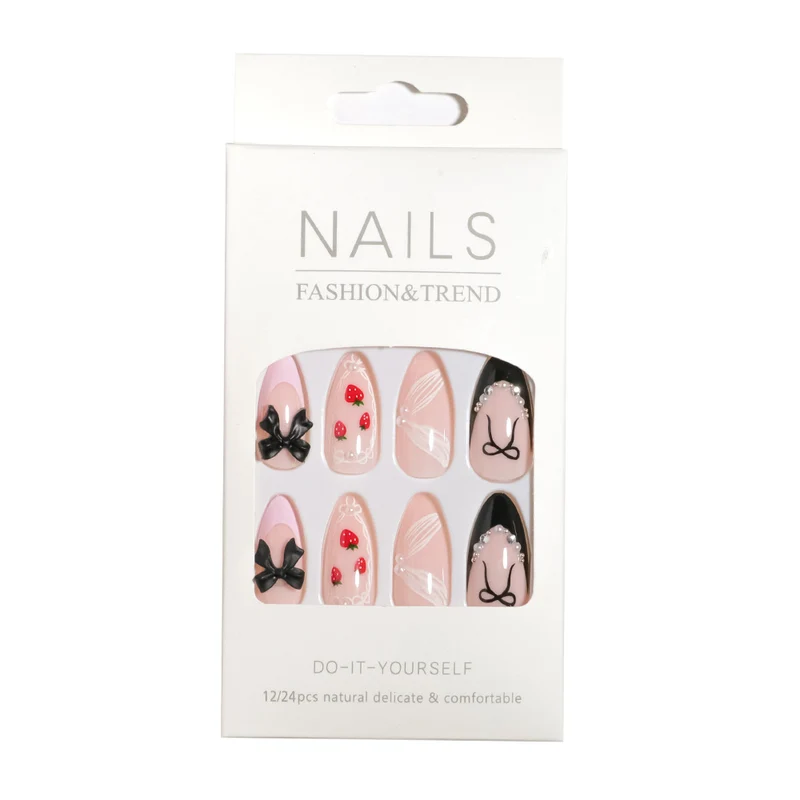Künstlerisches DIY Press-On Nagelset Karnz