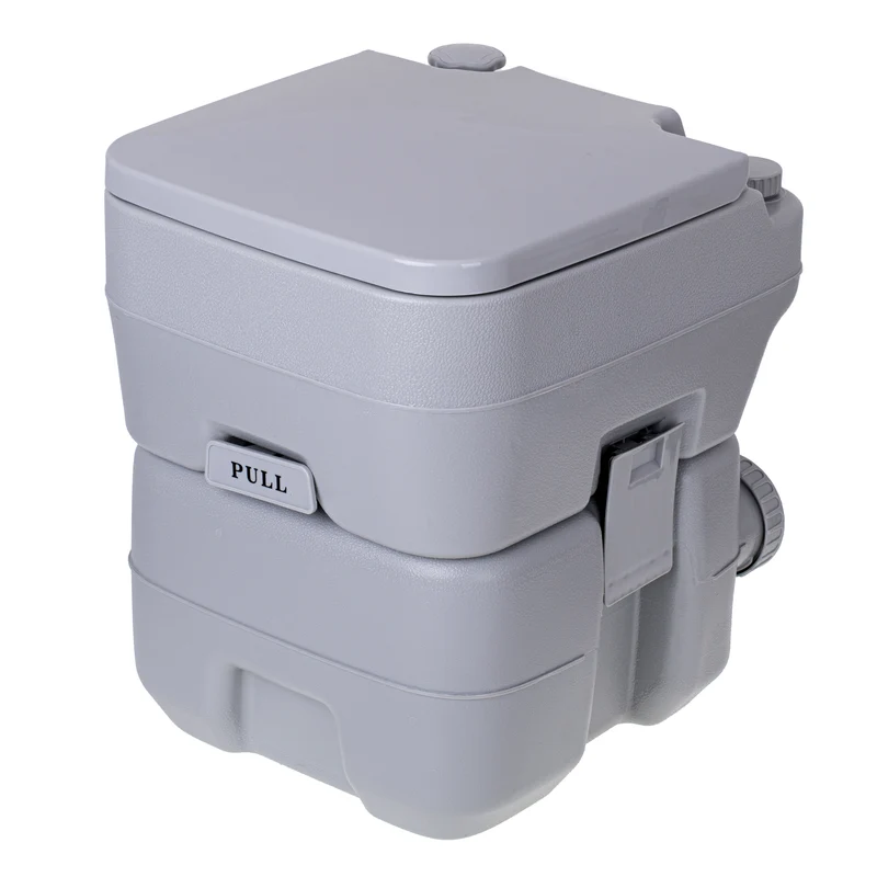 Mobile 20-Liter-Toilette mit 13L Spülwasserbehälter Campingtoilette Toiletteneimer Reisetoilette Toilette Eimertoilette Mobil Camping