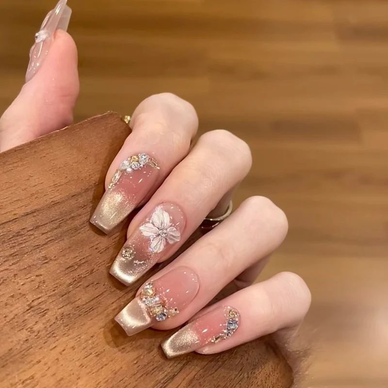 Floral Design Press-On Nagelset Karnz