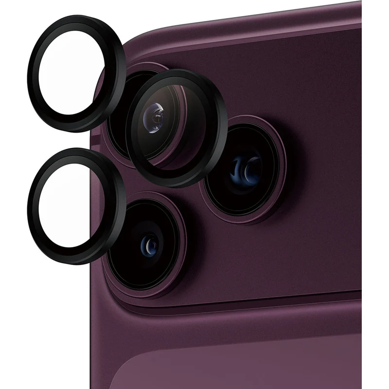 Gehärtetes Glas mit Applikator für iPhone 18 Pro Max / 18 Pro, PanzerGlass Hoops Camera, Schwarz