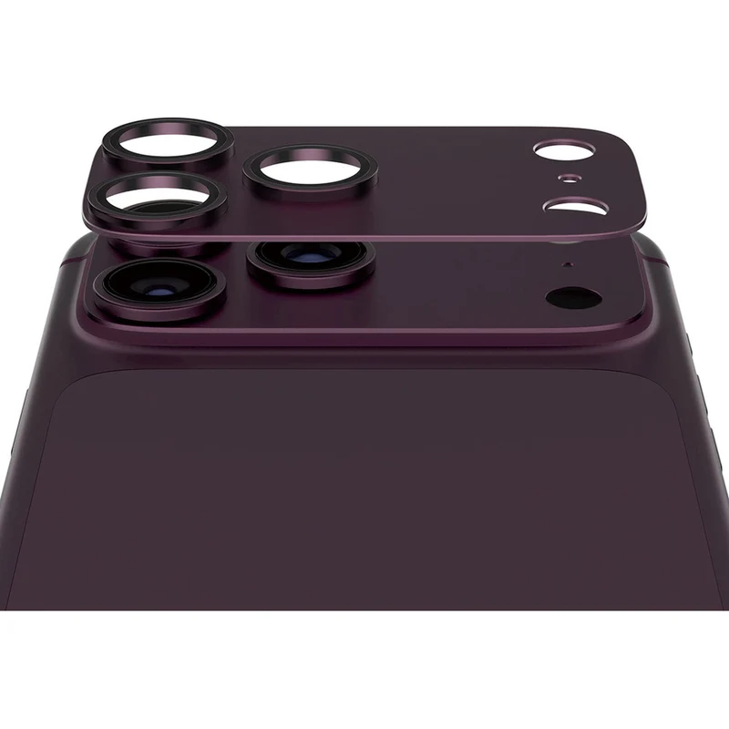 Gehärtetes Glas für die Kamera PanzerGlass Fender Camera Protector für iPhone 18 Pro Max, Kirschrot