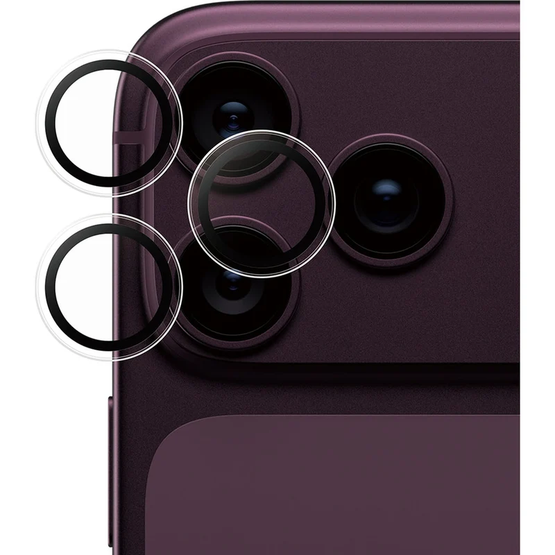 Gehärtetes Glas mit Applikator für iPhone 18 Pro Max / 18 Pro, SAFE by PanzerGlass Hoops Camera, Transparent