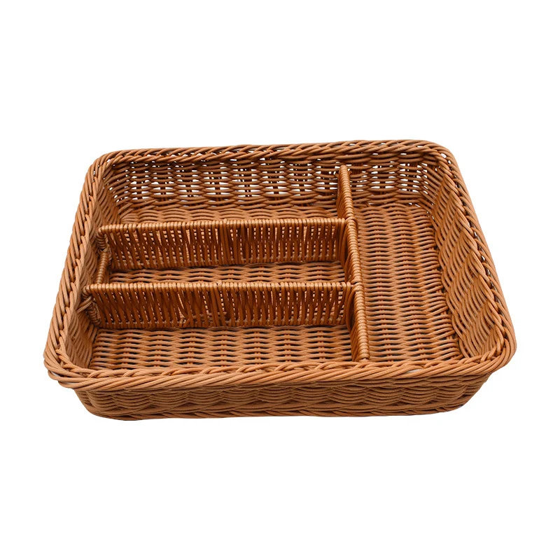 Multi-Abteil Geflochtener Organizer Tray Karnz