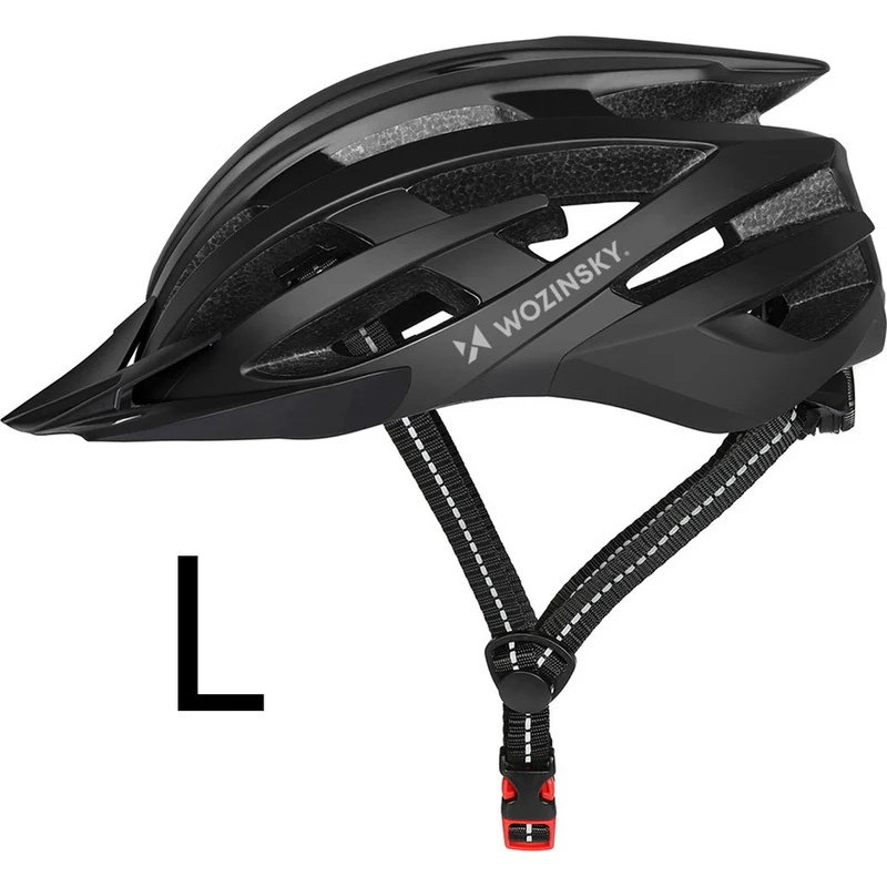 MTB- Fahrradhelm Wozinsky HT-28VCD mit abnehmbarem Schirm L, 57-62 cm, Schwarz