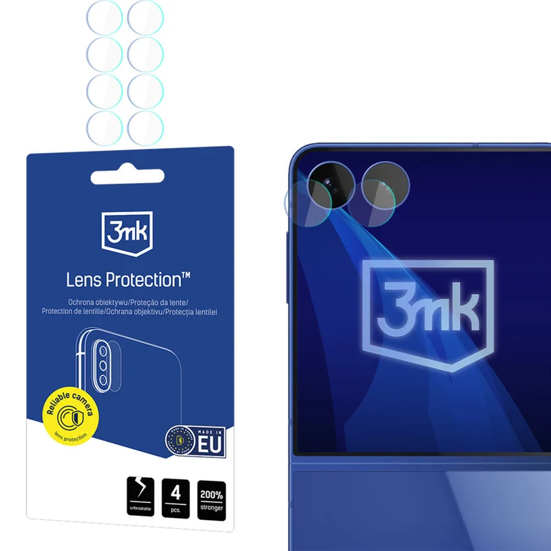 Objektivschutz für Galaxy Z Flip8, 3mk Lens Protection, 4 Sätze