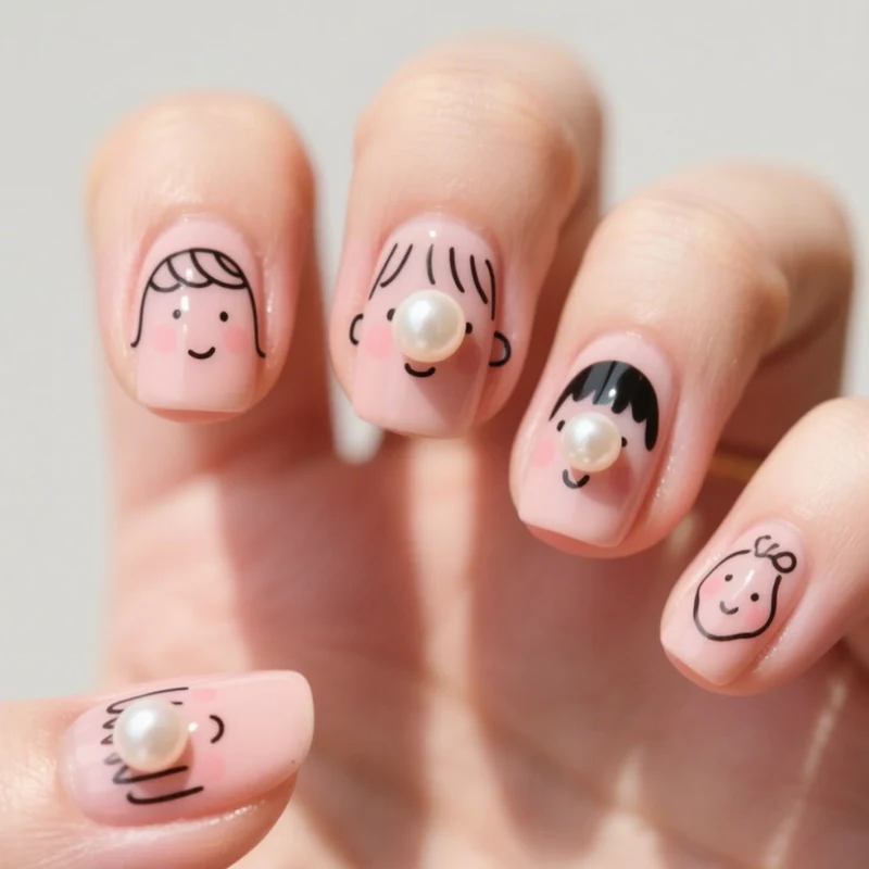 Verspielte Charakter Nagelkunst Karnz
